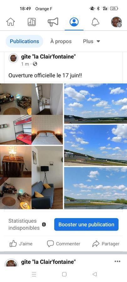 La Clair'Fontaine Apartment Clairvaux Екстериор снимка